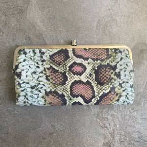 HOBO Colorful Snake Print Clutch